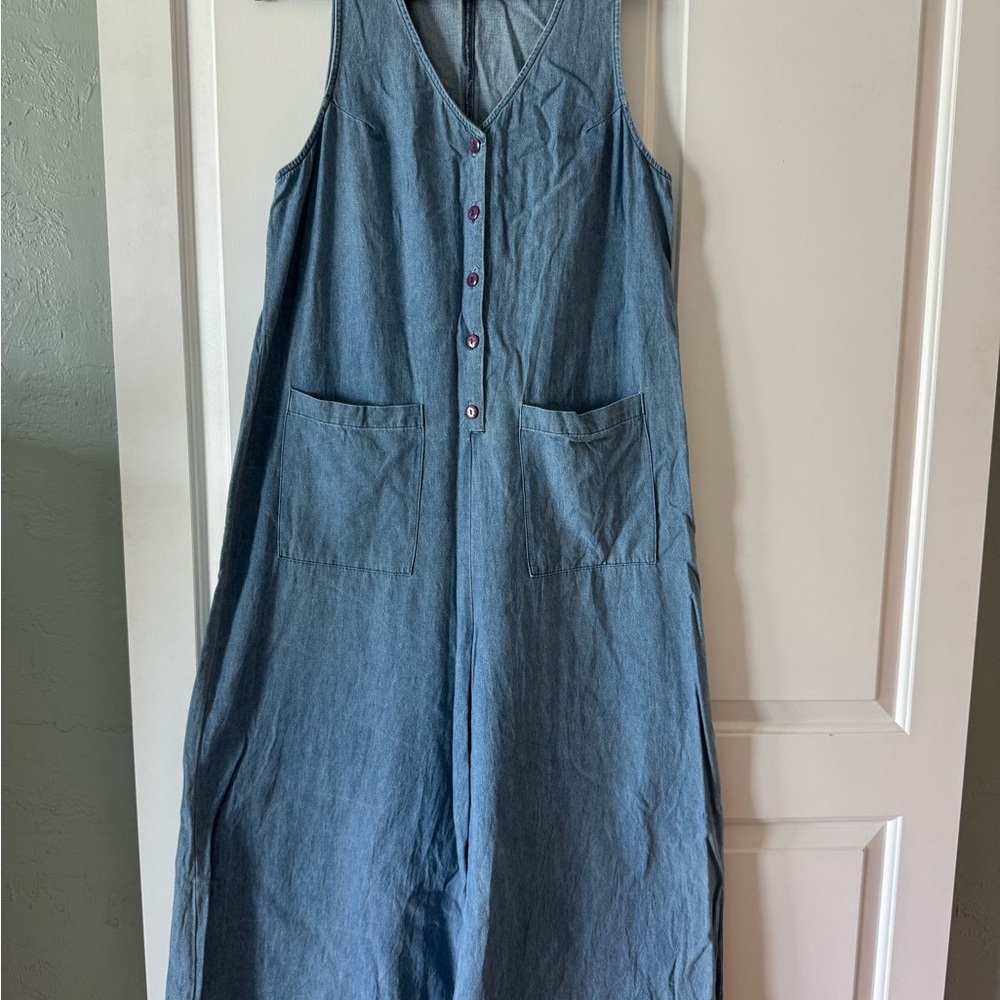 Rachel Pally Blue Wide Leg Jumpsuit